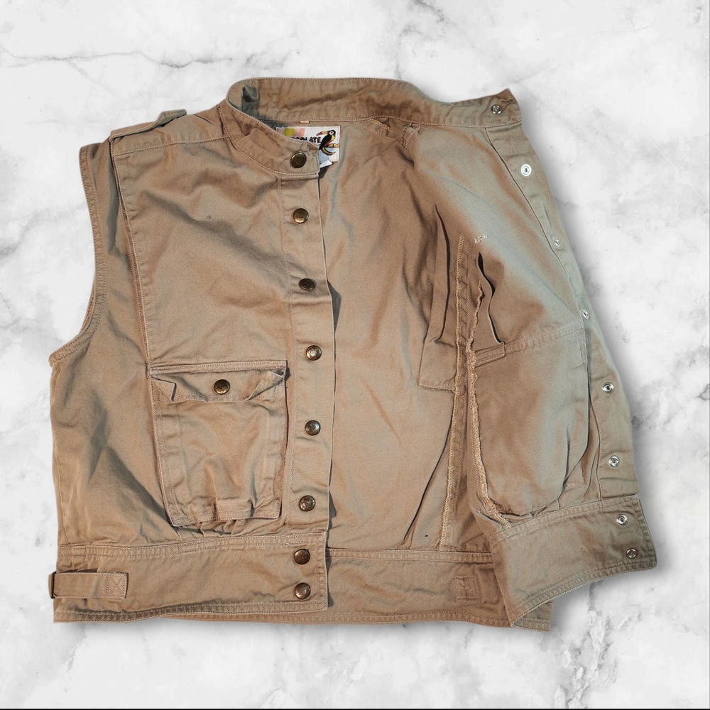 Tan Button-Up Vest - Picture 7 of 8